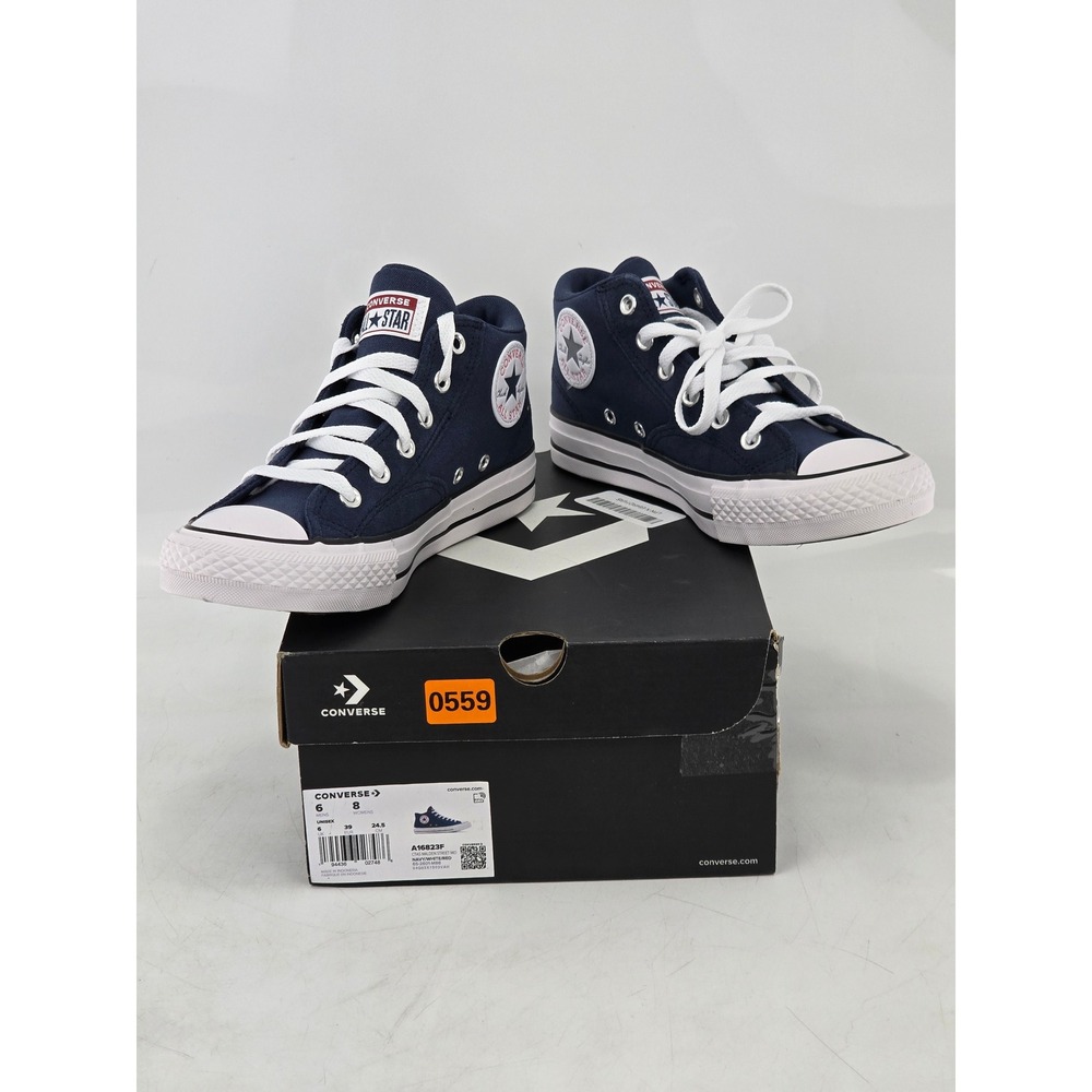 Converse Chuck Taylor All Star Malden Street Mid Mens 6 Womens 8 Navy Blue - VG